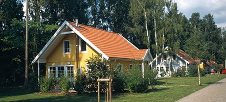 Skandinavische Holzhäuser im Müritzparadies. Skandinavische Holzhäuser im Müritzparadies.