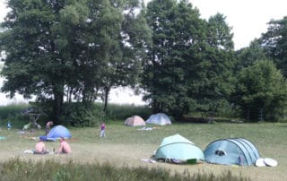 Zelte am See in Mecklenburg